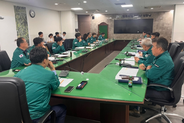 율량천변 상수도 사고 대응 재난안전대책본부