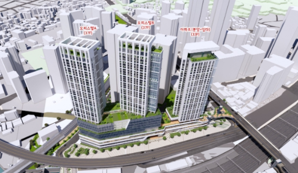 삼각지역 역세권 활성화 사업 조감도