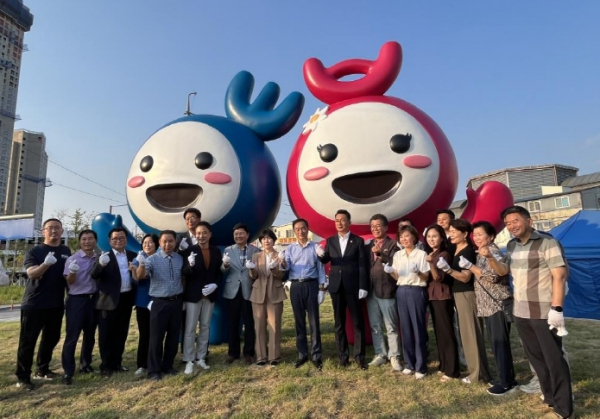 평택시 통복동, 통복시장 상징물 설치