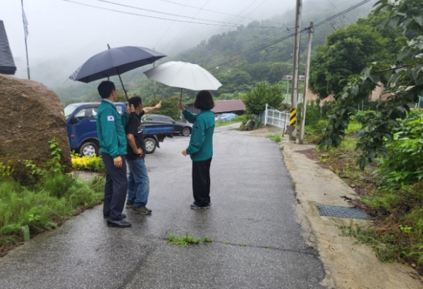 이귀동 곡성군수 권한대행, 산사태취약지역 현장 점검