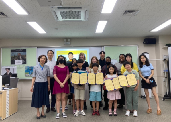 광주창의융합교육원, 원어민화상교육 우수학생 시상