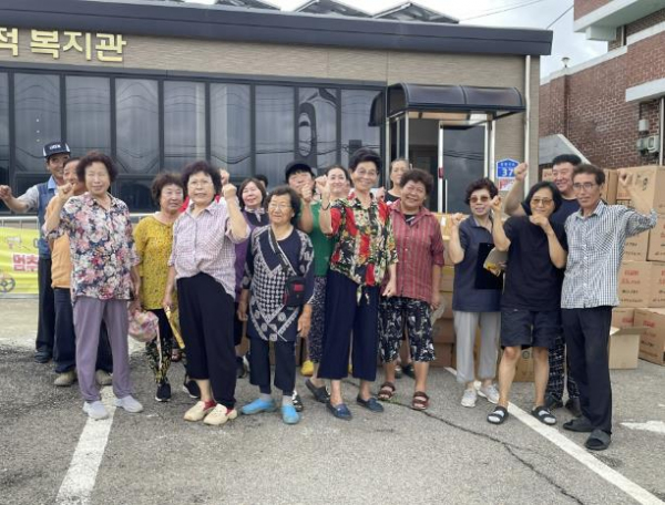 안전 장비 보급 사진