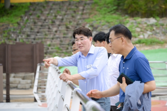 집중호우 대비하여 하천점검