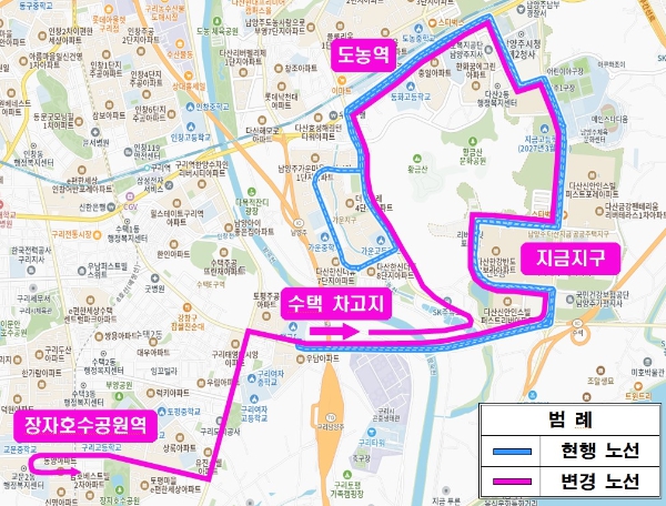 38번 버스 노선도