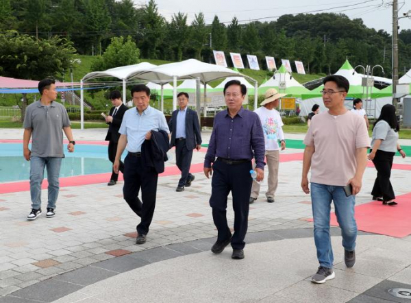 권기창 안동시장, 안동 수(水)페스타 현장 점검 나서