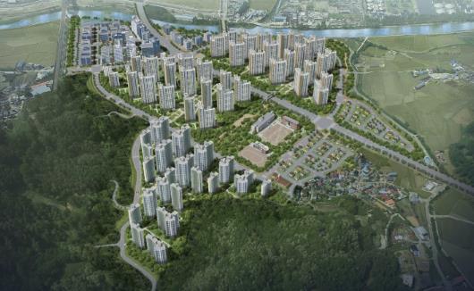 아산 배방휴대지구 도시개발사업 조감도